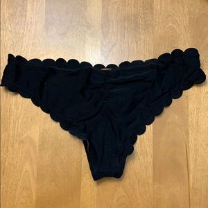 Cheeky scalloped bathing suit bottoms